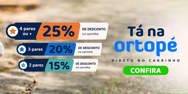 Progressivo Ortpé até 25% OFF