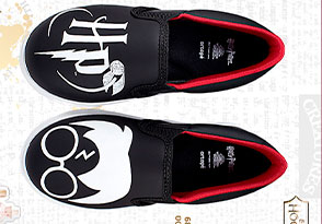Tênis infantil Harry Potter preto slip on