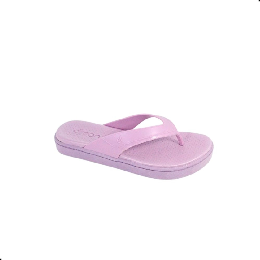 Na imagem temos o chinelo de dedo feminino Dijean conforto na cor Rose Quartz