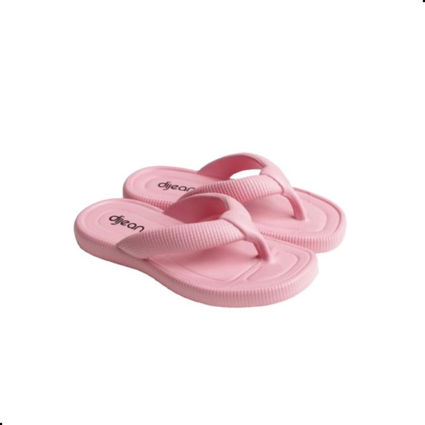 Na imagem temos o chinelo de dedo dijean fofinho 280 rosa