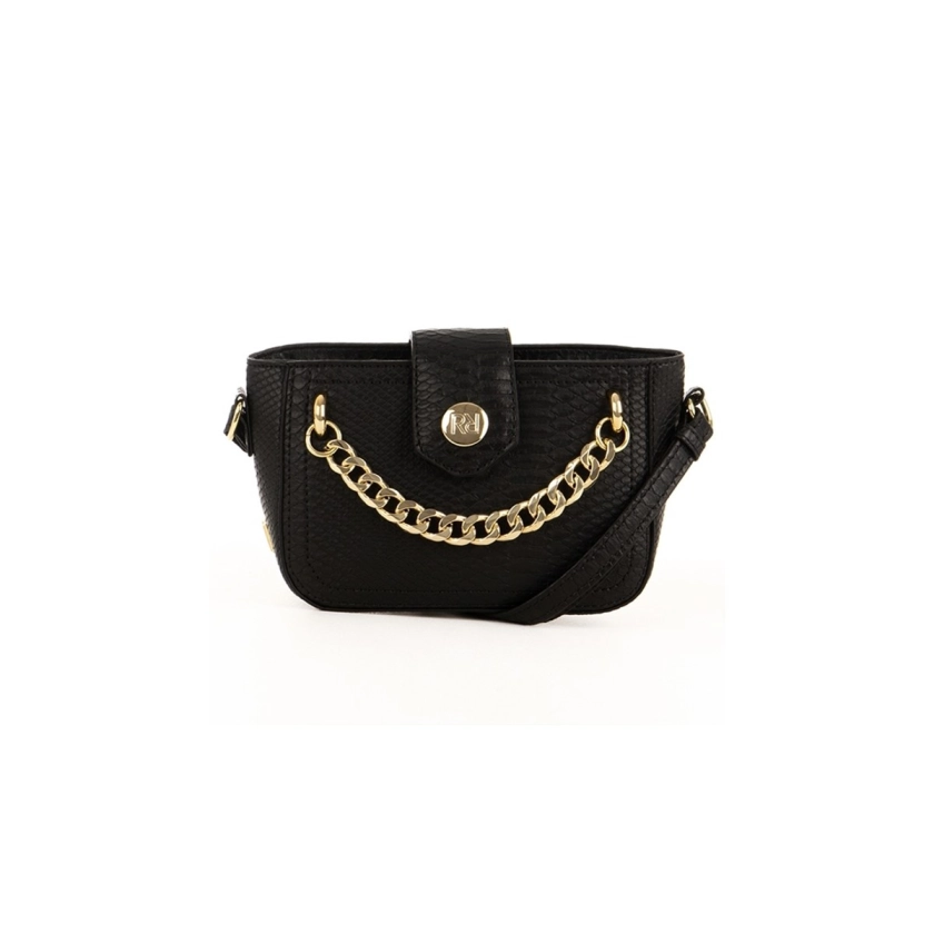 A mini bolsa feminina Rafitthy na cor preta é uma peça encantadora e altamente funcional, oferecendo tanto estilo quanto praticidade. Com suas dimensões compactas, é perfeita para transportar apenas o essencial, como celular, carteira e chaves, mantendo-se discreta e leve. Seu tamanho ideal a torna uma escolha versátil, adequada para uma variedade de ocasiões, desde eventos sociais até passeios casuais. Além disso, os detalhes em corrente dourada adicionam um toque de sofisticação ao seu design, elevando instantaneamente qualquer visual. Assim, esta mini bolsa é não apenas uma adição elegante ao seu guarda-roupa, mas também uma solução prática para manter seus itens essenciais organizados e ao alcance das mãos.