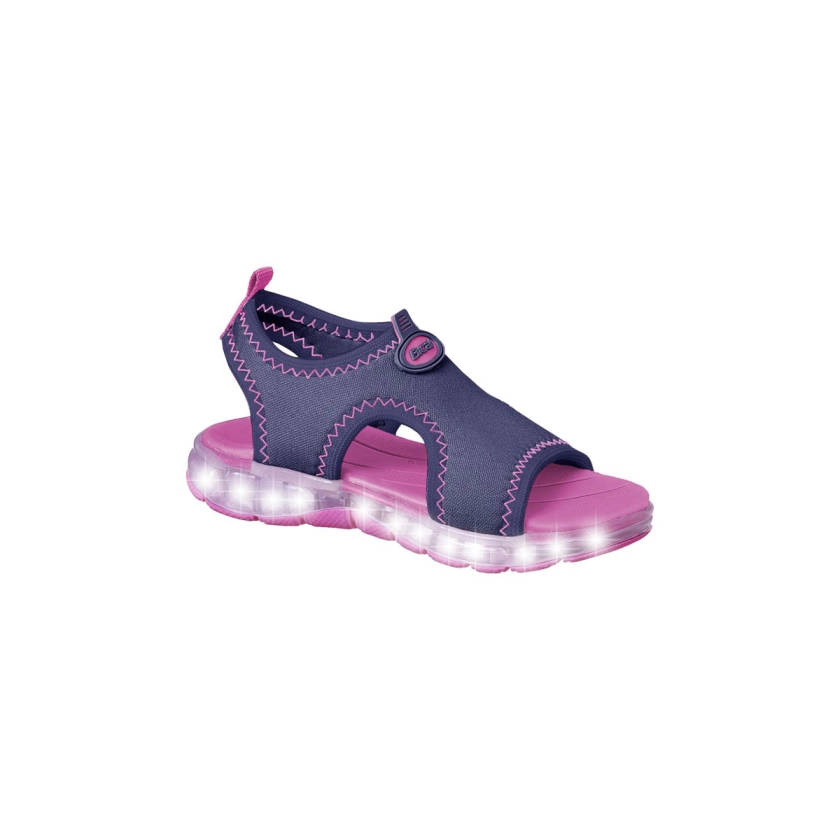 A Sandália Infantil Feminina Bical Flash Marinho Pink é uma escolha encantadora e moderna para as meninas. Seu cabedal é confeccionado em material resistente, combinando as cores marinho e pink para um visual vibrante e estiloso. O solado possui luzes de LED que piscam a cada passo, feito em TR antiderrapante, oferecendo segurança e estabilidade durante as brincadeiras. A palmilha é feita de EVA, garantindo conforto e maciez para os pés das pequenas. O fecho em fita aderente facilita o calce e o ajuste, proporcionando praticidade no uso diário. Esta sandália é perfeita para adicionar um toque de diversão e estilo ao dia a dia das crianças.
