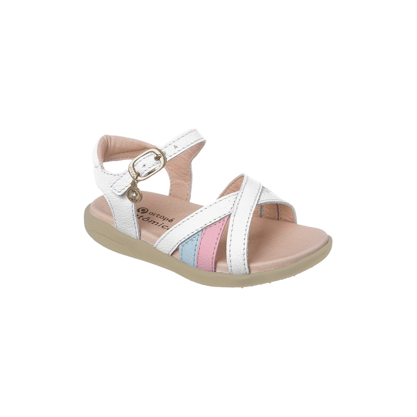 Sandália Branca SandÃ¡lia OrtopÃ© Feminina Couro SandÃ¡lias OrtopÃ