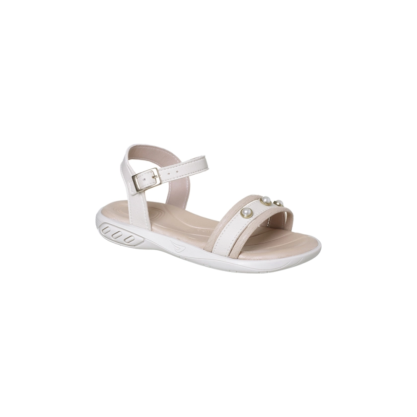 Sandália Infantil Feminino Ortopé Magia Perola Off White