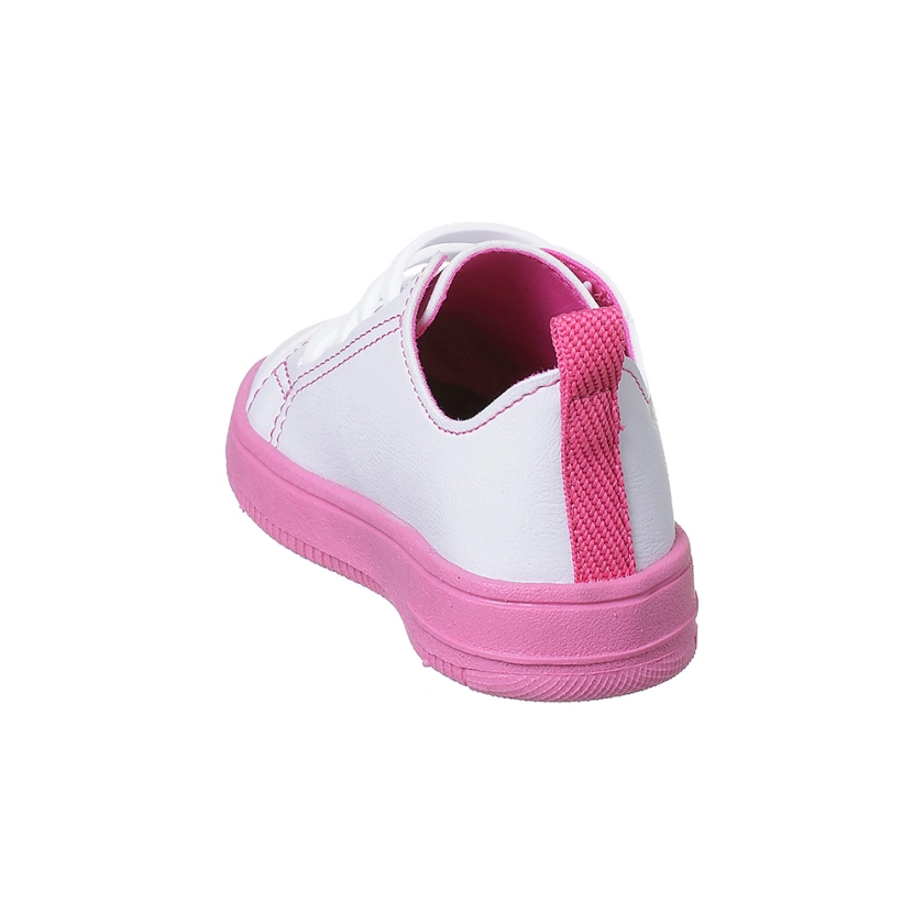 Na imagem temos um lindo tênis Ortopé linha bliss nas cores branco e rosa, confortável, leve e muito estiloso