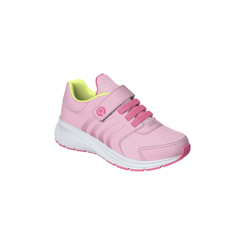 Tênis Infantil Feminino Ortopé Flex Run Fita Aderente Rosa