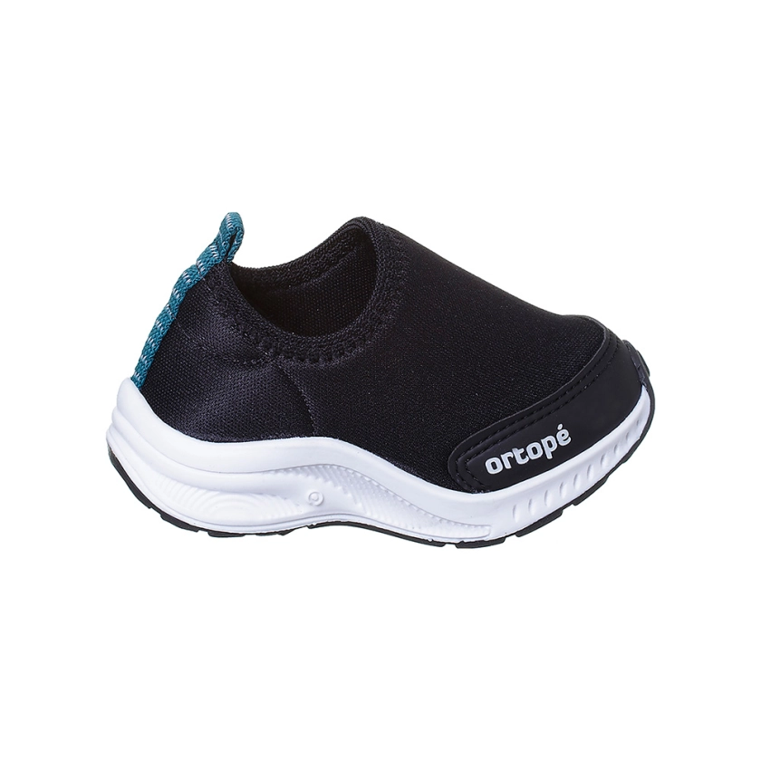 Tênis Infantil Masculino Dna Flex Calce Fácil Preto Ortopé