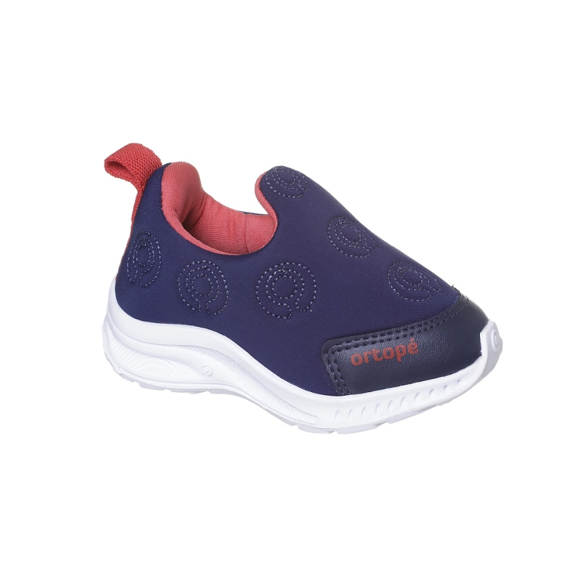 Tênis Infantil Masculino Ortopé Dna Flex Calce Facil Conforto Marinho Vermelho