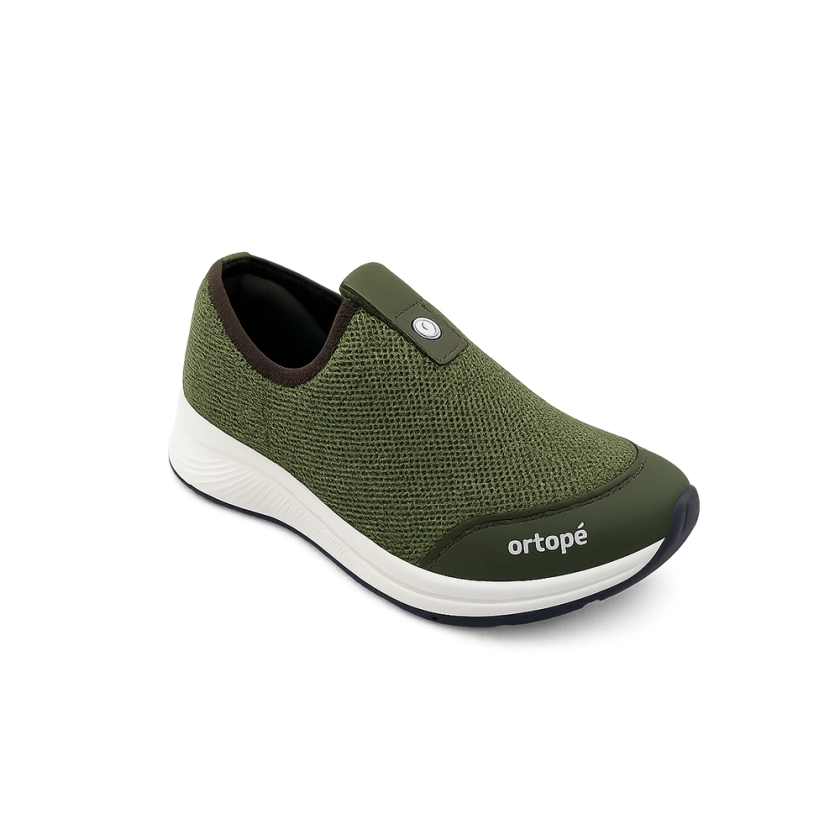Tenis Infantil Masculino Flex Run Verde Militar Ortopé