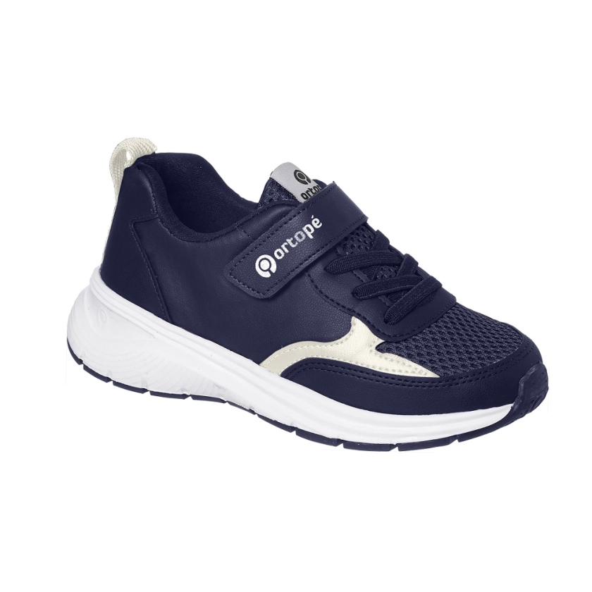 Tênis Infantil Masculino Ortopé Dna Flex Marinho Off White