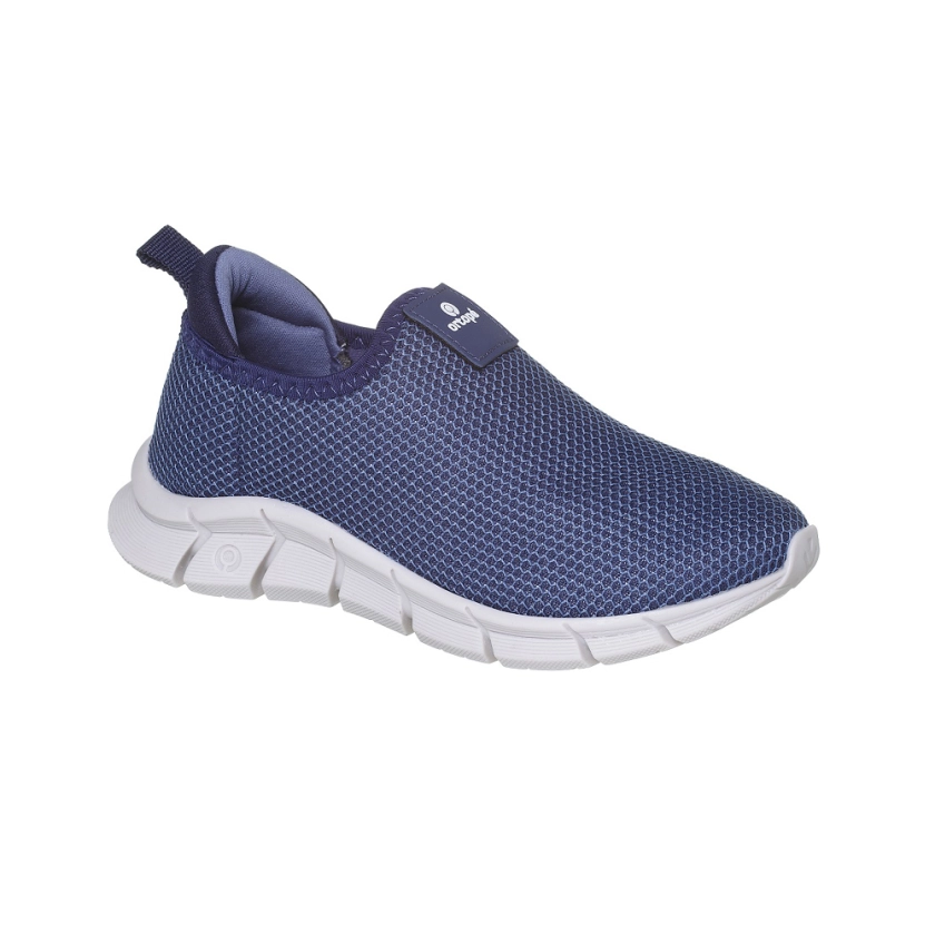 Tênis Infantil Masculino Ortopé Flex Run Calce Fácil Respiravel Azul