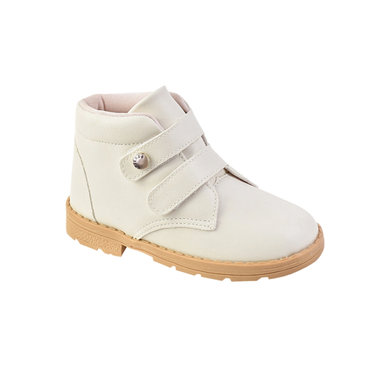 Bota Infantil Feminina Ortopezinho Fecho Duplo Off White