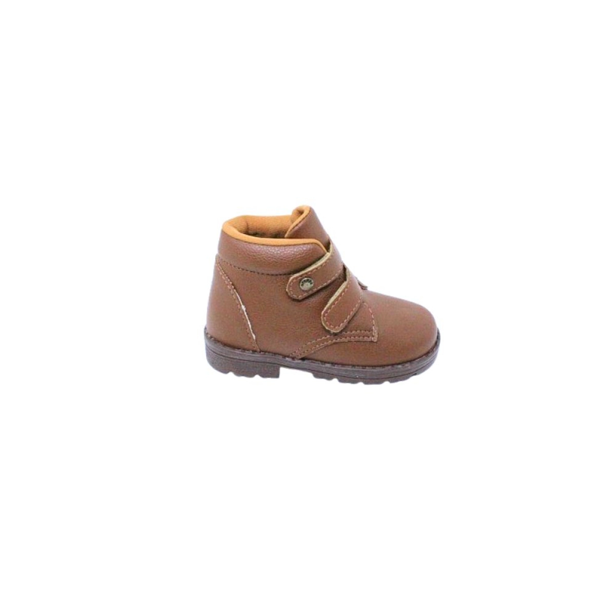 Bota Infantil Masculina Ortopezinho Fecho Duplo Caramelo