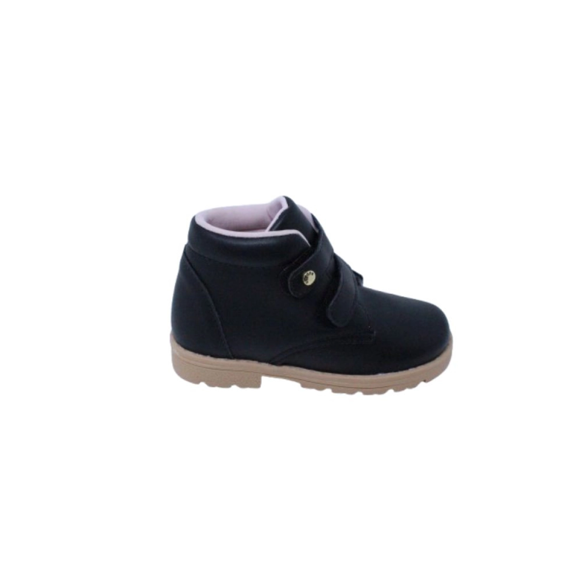 Bota Infantil Feminina Ortopezinho Fecho Duplo Preta