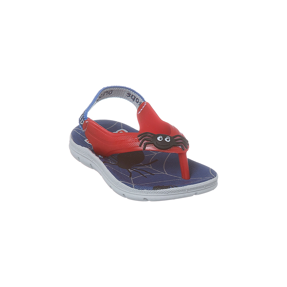 Chinelo Infantil Masculino Ortopé Acqua Aranha Vermelho E Azul Marinho