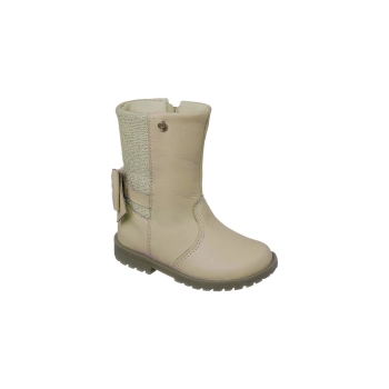 Bota Cano Alto Infantil Feminina Baby Boot Creme Ortopé