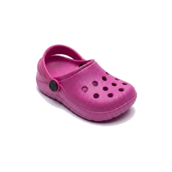 Chinelo Babuche Infantil Feminino Ortopé Liso Fúcsia