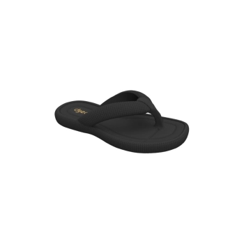 Na imagem temos o chinelo de dedo feminino Dijean Fofinho na cor preta.