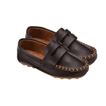 Mocassim Infantil Masculino Sameka Liso Preto