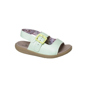 Sandália Infantil Feminina Ortopé Autêntica Fivela Verde