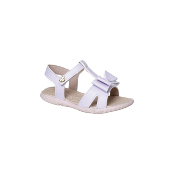 Sandália Infantil Feminina Ortopé Brincadeira Lacinho Lavanda