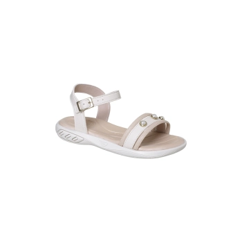 Sandália Infantil Feminino Ortopé Magia Perola Off White