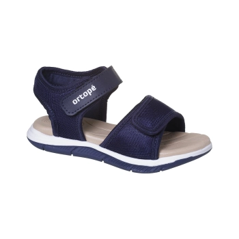 Sandália Infantil Masculina Ortopé Algodão Doce Marinho