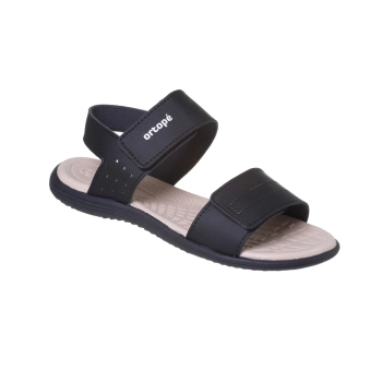 Sandália Infantil Masculina Ortope Flex Tira Aderente Preto