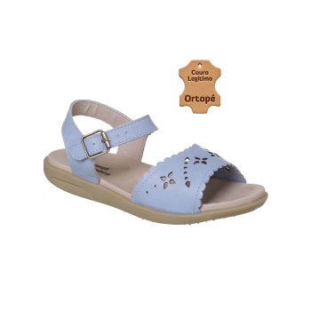 Sandália Infantil Feminina Ortopé Anatômica Basic Jeans
