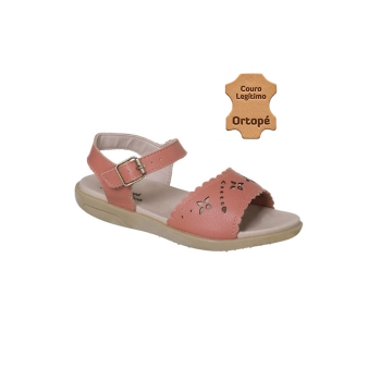 Sandália Infantil Feminina Ortopé Anatômica Basic Terracota