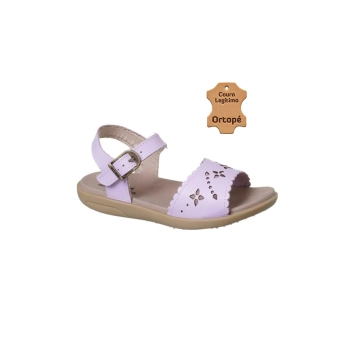 Sandália Infantil Feminina Ortopé Autêntica Basic Lavanda