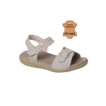 Sandália Infantil Feminina Ortopé Autêntica Basic Tira Grafite