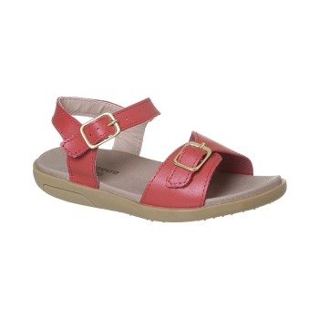 Sandália Infantil Feminina Ortopé Autêntica Basic Tira Vermelho