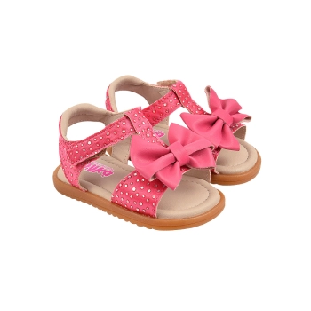 Sandália Infantil Feminina Sameka Delicat Lacinho Pink