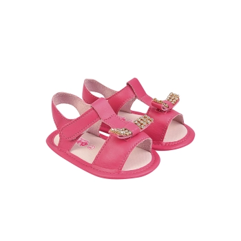 Sandália Infantil Feminino Sameka Laço Fosco Pink