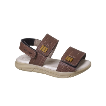 Sandália Infantil Masculina Bical Fecho Duplo Surf Caramelo