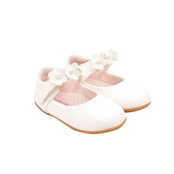 Sapatilha Infantil Femina Sameka Primeiros Passos Laço Branco
