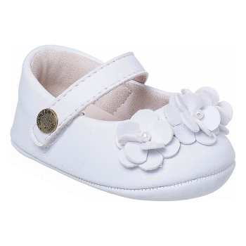 Sapatilha Infantil Feminina Sameka Baby Flozinha Branco