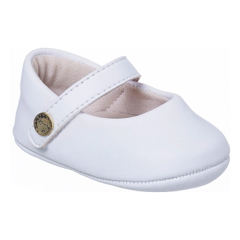 Sapatilha Infantil Feminina Sameka Baby Liso Branco