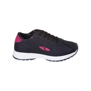 Tênis Infantil Feminino Bliss Fecho Duplo Branco e Preto Ortopé