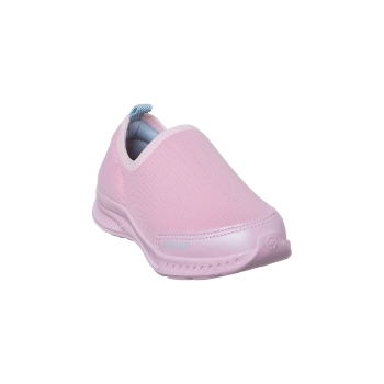 Na imagem temos um lindo tênis infantil feminino Ortopé calce fácil na cor rosa.