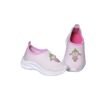 Tênis Infantil Feminino Ortopé DNA Flex Calce Fácil Lúdico Rosa
