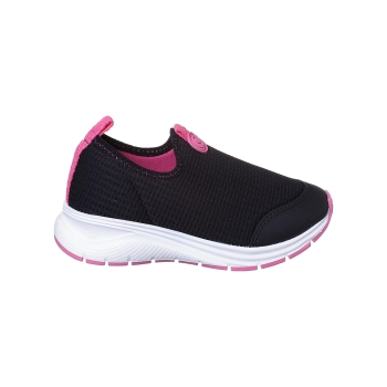 Na imagem temos um lindo tênis Ortopé linha flex run, nas cores preto e pink, esse tênis é pura confecção de beleza, conforto e estilo, feito com os melhores materiais do mercado.