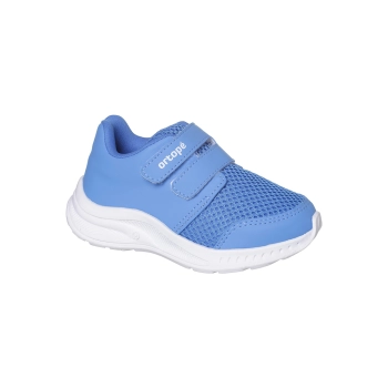 Tênis Infantil Feminino Ortopé DNA Flex Fecho Duplo Tiras Azul