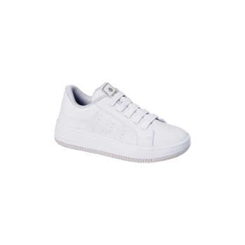Na imagem, temos o Tênis Infantil Masculino Bliss Elástico Branco. Este calçado é uma escolha prática e estilosa para os meninos. Com um design moderno e clean, o tênis é confeccionado em material resistente, proporcionando durabilidade e conforto. O fecho em elástico facilita o calce e ajuste, tornando-o ideal para o uso diário. Equipado com solado antiderrapante em TR, o tênis oferece segurança e estabilidade em diversas superfícies. A palmilha Gravidade Zero proporciona um conforto excepcional, absorvendo impactos e garantindo bem-estar durante todo o dia. Com sua cor branca clássica, este tênis é uma opção versátil que combina com diferentes looks e atividades.