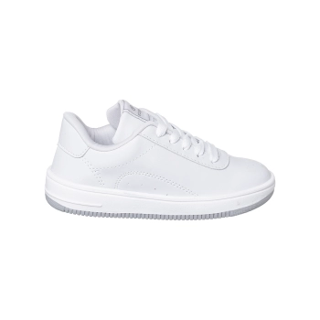  Na foto, apresentamos o Tênis Infantil Masculino Bliss com Cadarço Branco, uma opção elegante e funcional para os pequenos. Seu cabedal em polímero proporciona durabilidade e resistência, enquanto o solado em TR antiderrapante garante segurança em diferentes superfícies. Com a palmilha de gravidade zero, este tênis oferece conforto excepcional para os pés das crianças, combinando estilo e praticidade em cada passo.