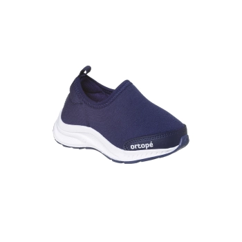 Tênis Infantil Masculino Ortopé Dna Flex Calce Fácil Básico Azul Marinho 