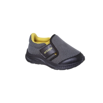 Tênis Infantil Masculino Ortopé DNA Flex Calce Fácil Preto Amarelo