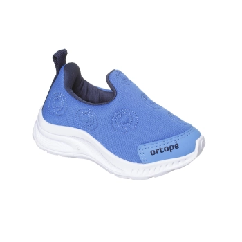 Tênis Infantil Masculino Ortopé Dna Flex Calce Facil Conforto Azul