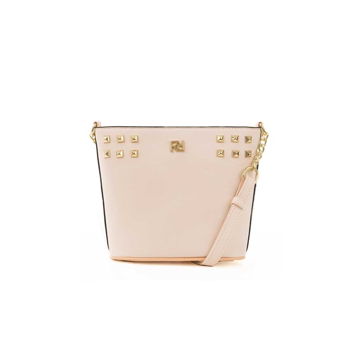 Mini Bolsa Feminina Rafitthy Milk Off White Detalhes Dourados | Ortopé